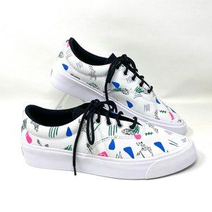 Converse Men's Size 170724C SKID GRIP CVO OX White Print Canvas Low Top Sneakers